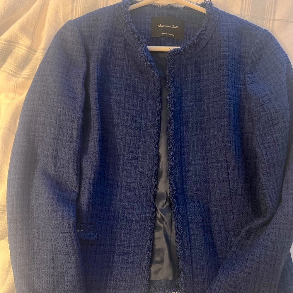 Massimo Dutti cobalt blue blazer